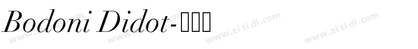 Bodoni Didot字体转换